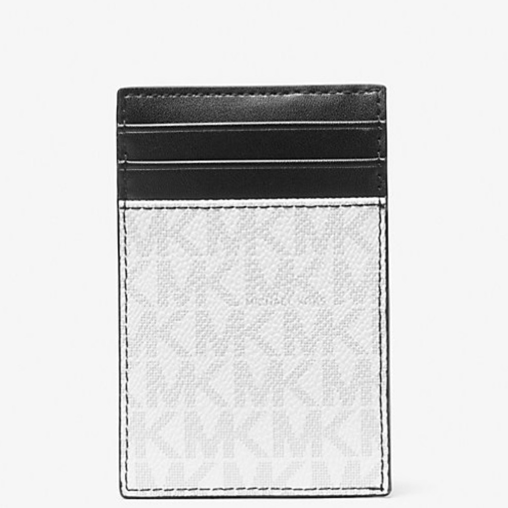 Michael Kors Monogram Black and White Card Holder - Picture 4 of 4